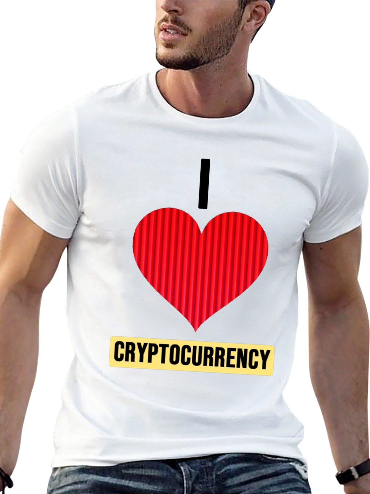 I Heart Cryptocurrency T-Shirt - Black