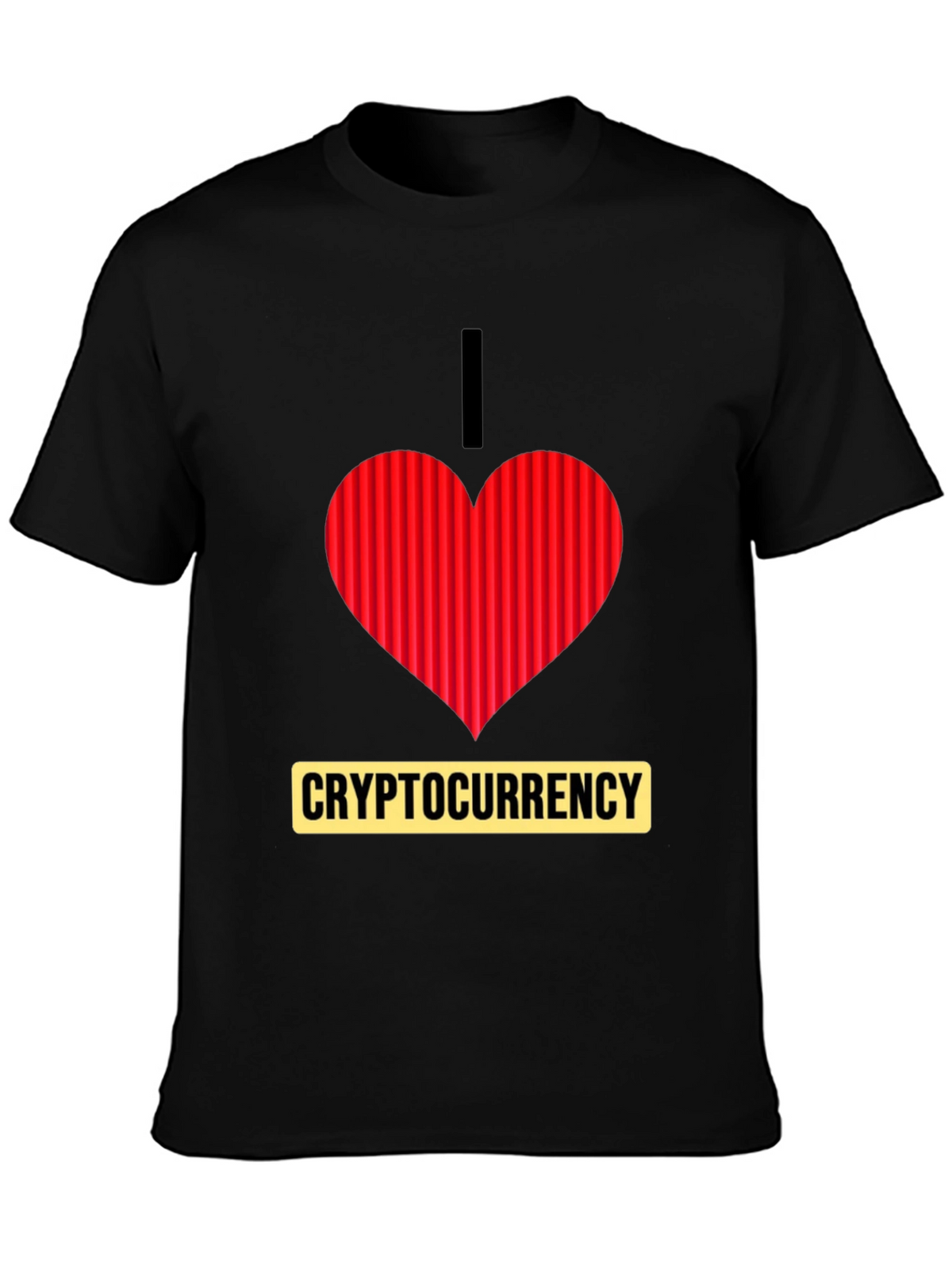 I Heart Cryptocurrency T-Shirt - Black