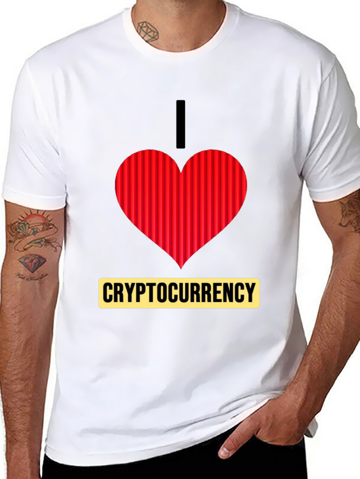 I Heart Cryptocurrency T-Shirt - Black
