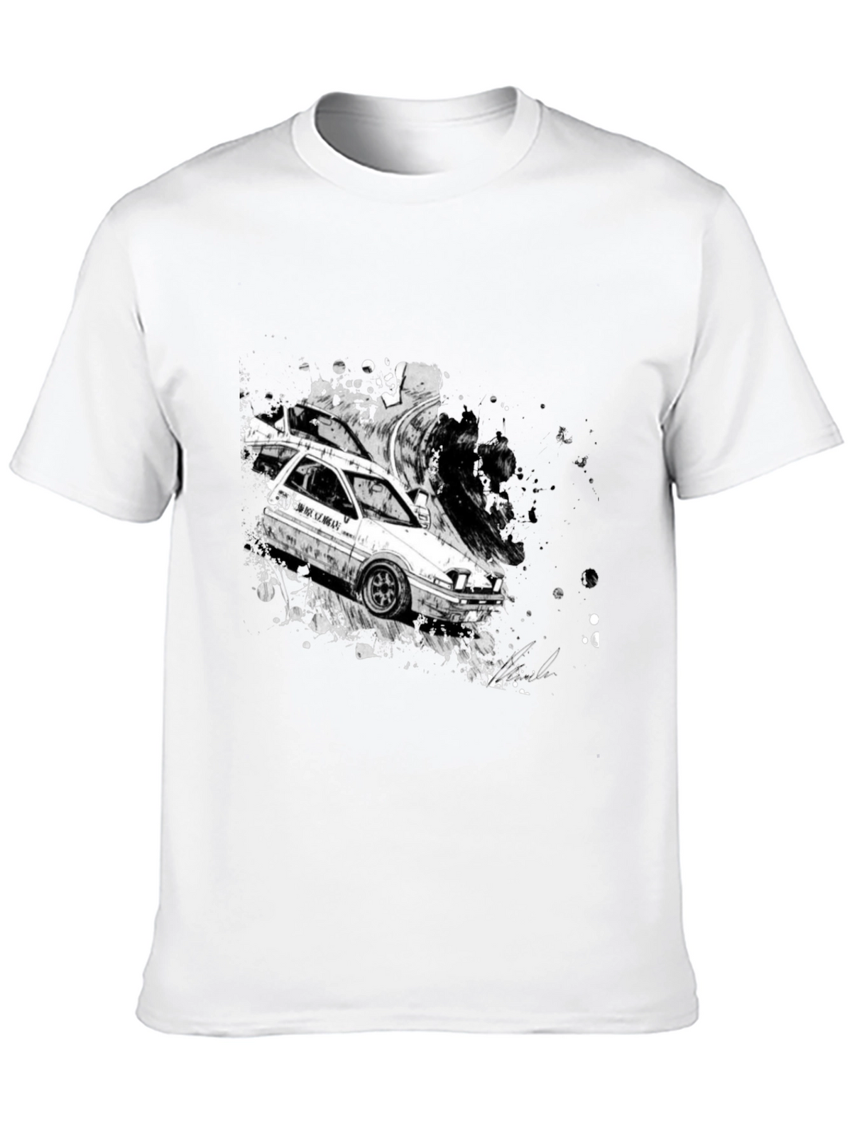 Initial D AE86 Drift T-Shirt - Black