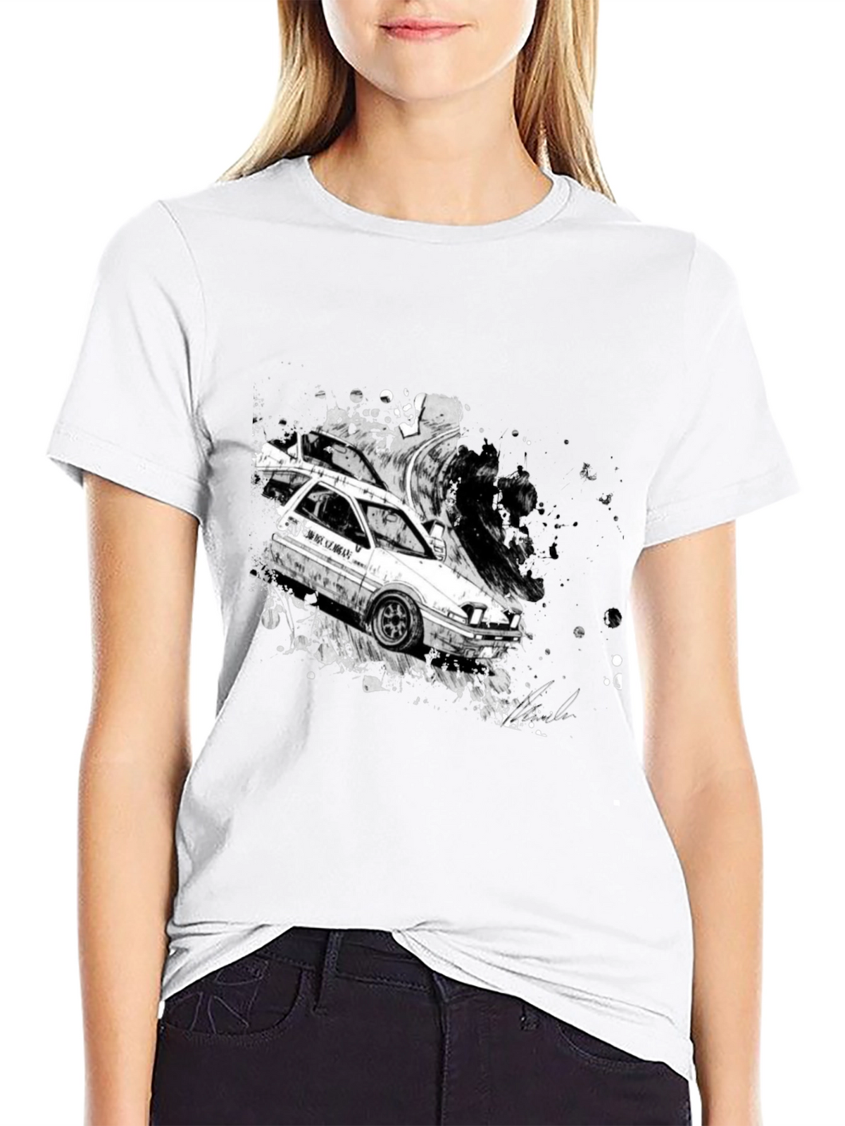 Initial D AE86 Drift T-Shirt - Black