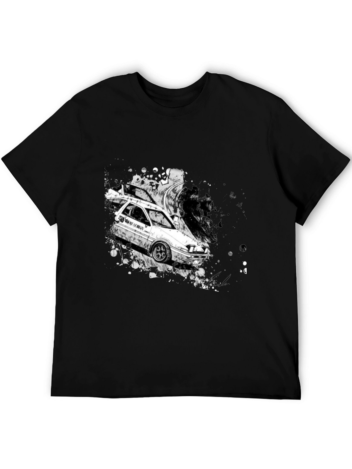Initial D AE86 Drift T-Shirt - Black