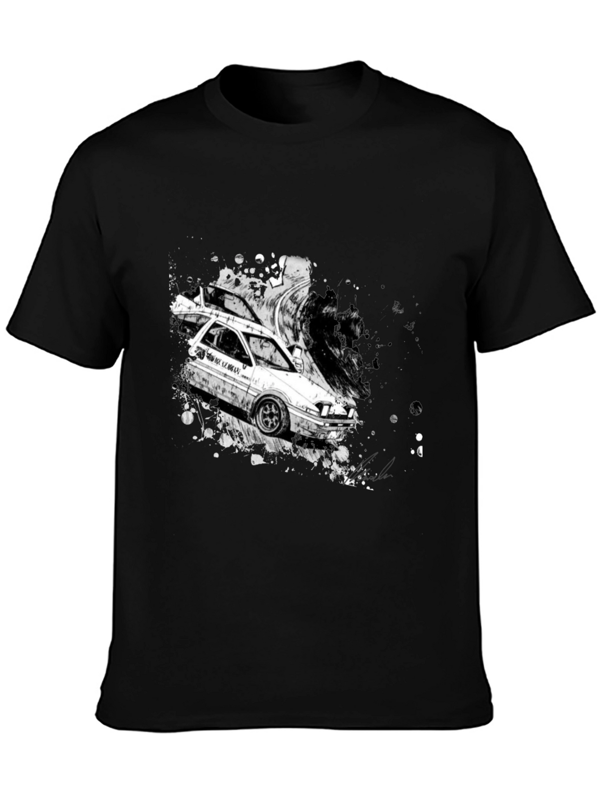 Initial D AE86 Drift T-Shirt - Black