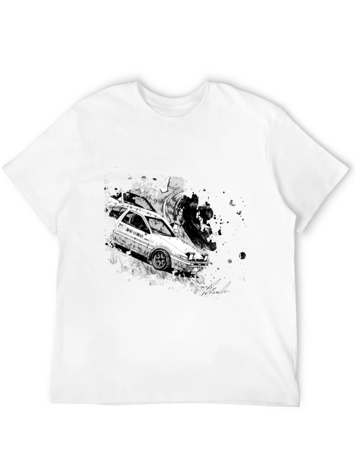 Initial D AE86 Drift T-Shirt - Black