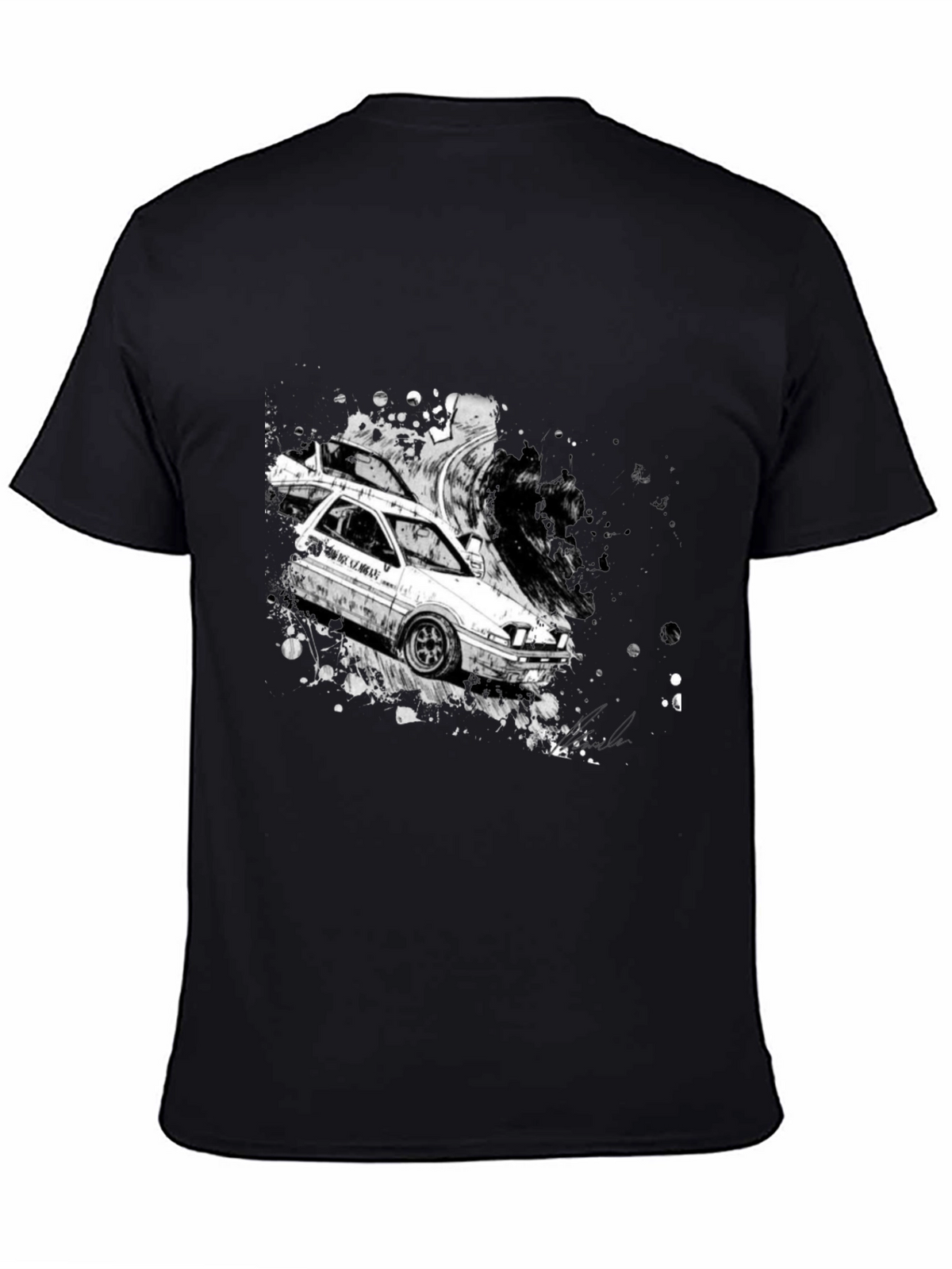 Initial D AE86 Drift T-Shirt - Black