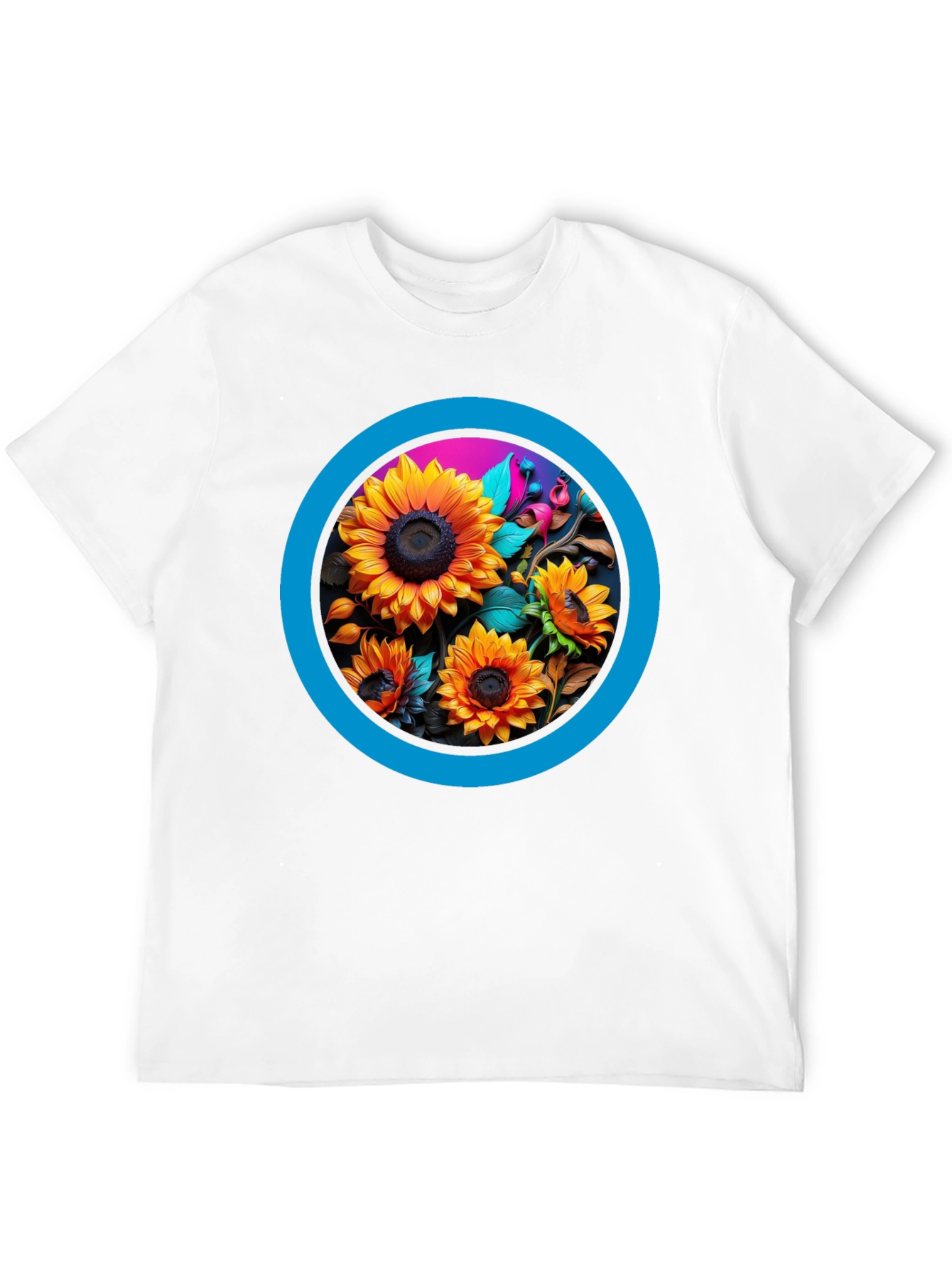 Sunflower Circle Graphic Tee