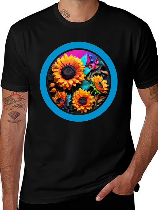 Sunflower Circle Graphic Tee