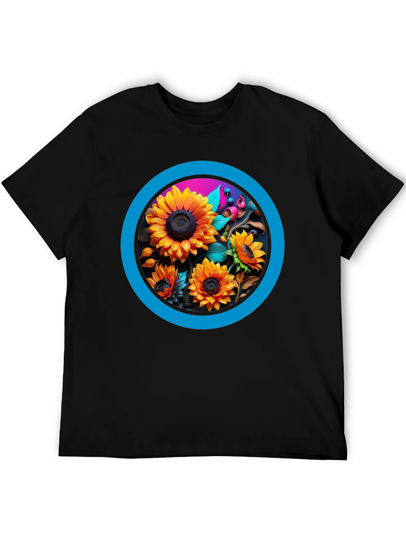 Sunflower Circle Graphic Tee