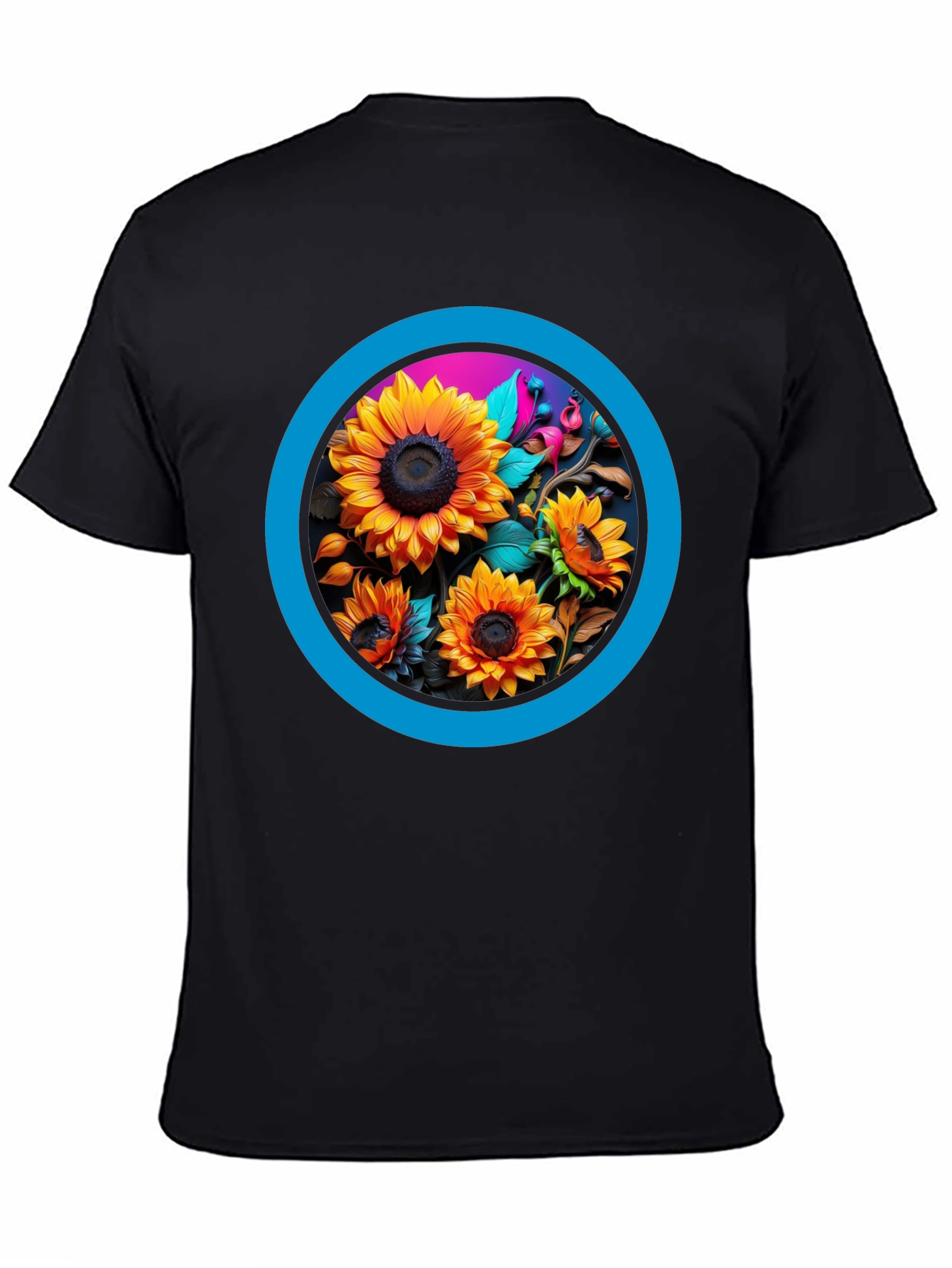 Sunflower Circle Graphic Tee