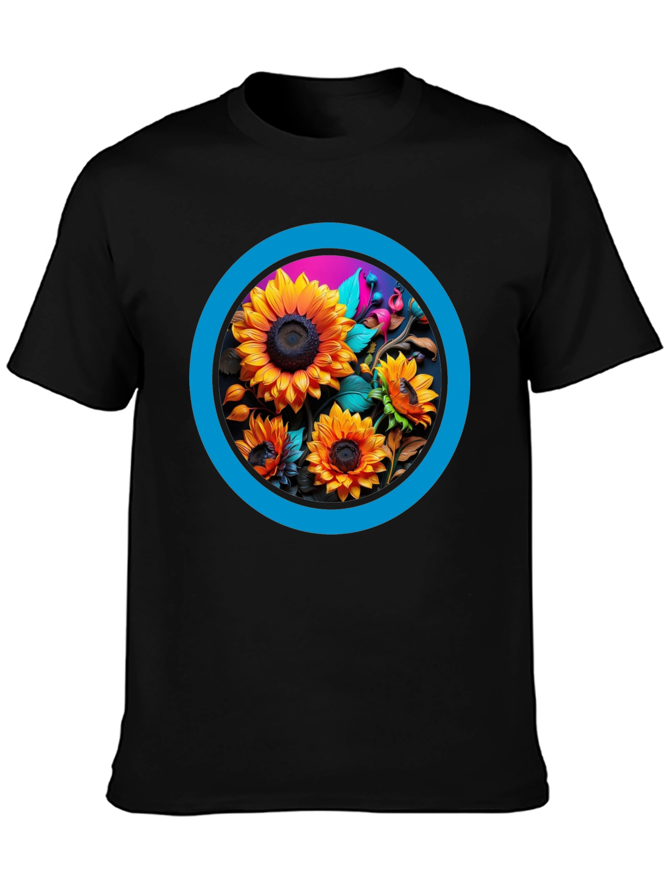Sunflower Circle Graphic Tee