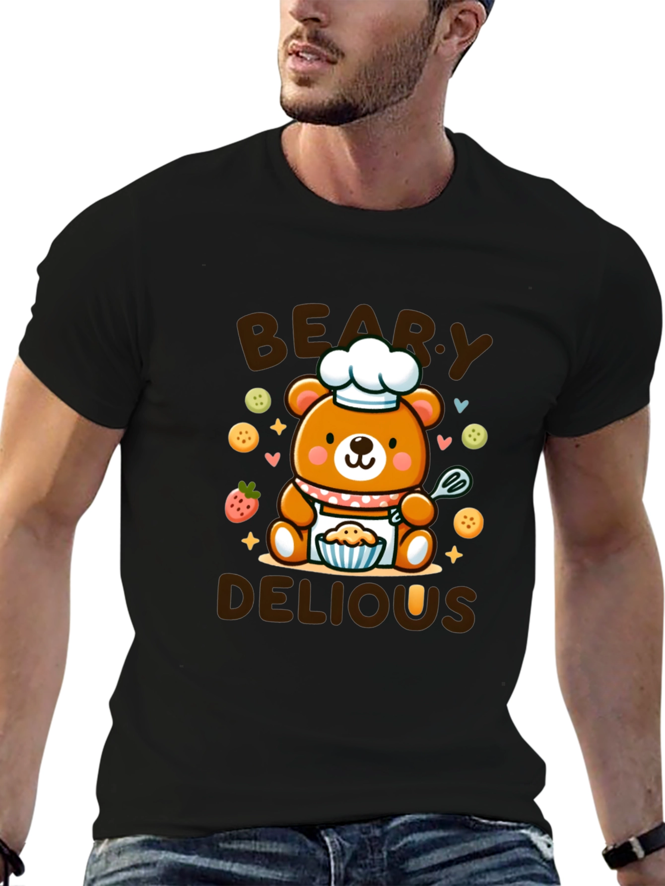Beary Delious T-Shirt - Cute Chef Bear Design