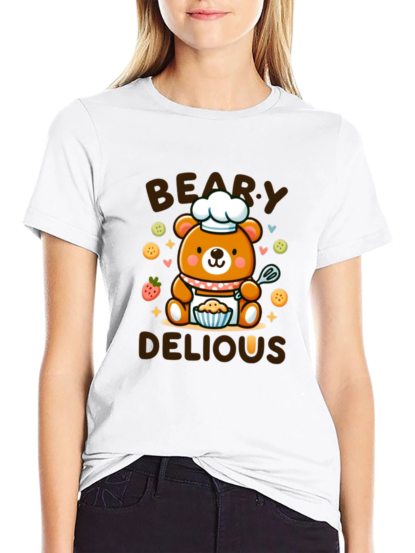 Beary Delious T-Shirt - Cute Chef Bear Design
