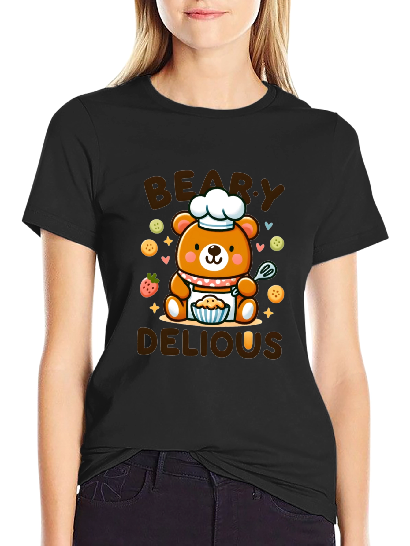 Beary Delious T-Shirt - Cute Chef Bear Design