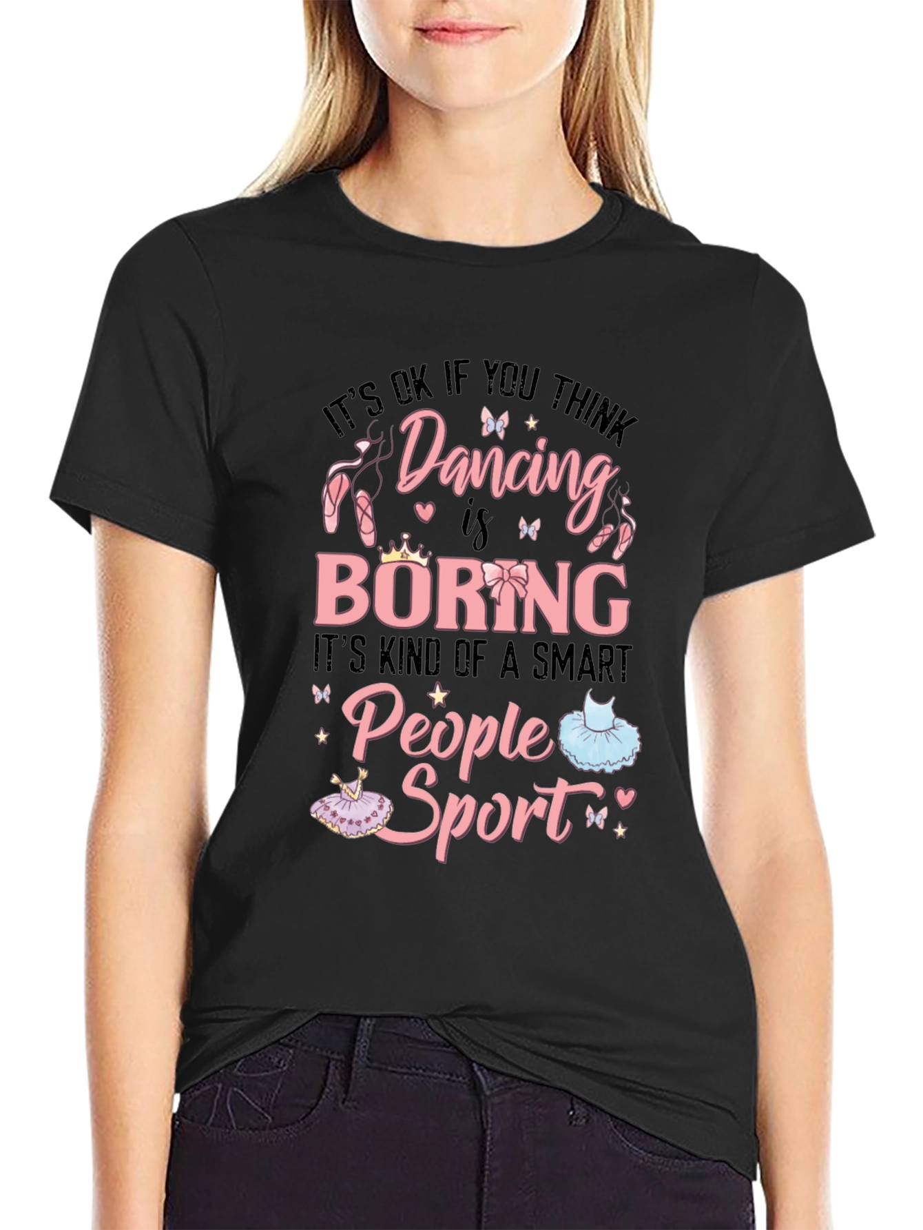 Dancing is a Smart People Sport Graphic Tee