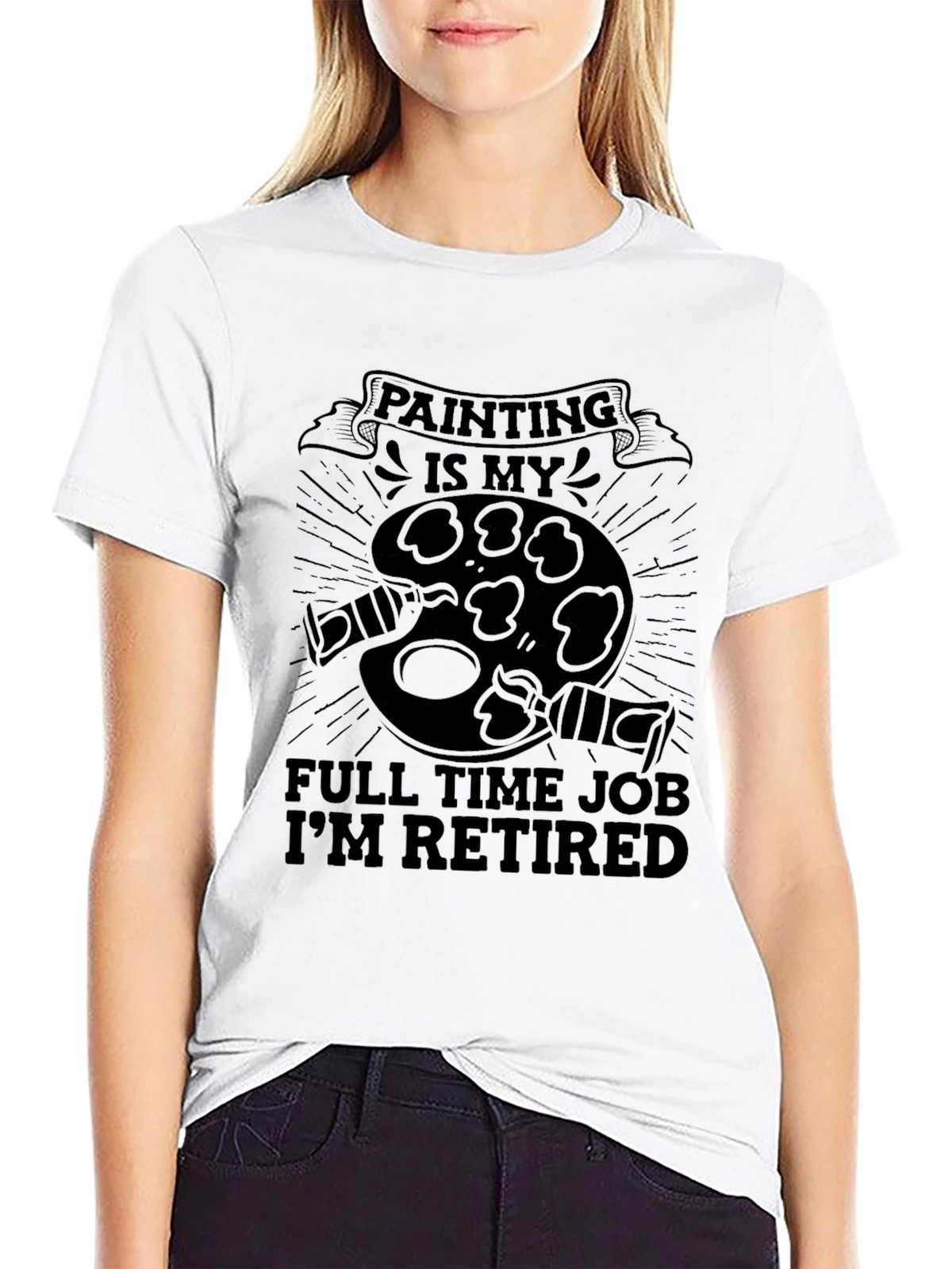 Painter Retirement T-Shirt - Full Time Job