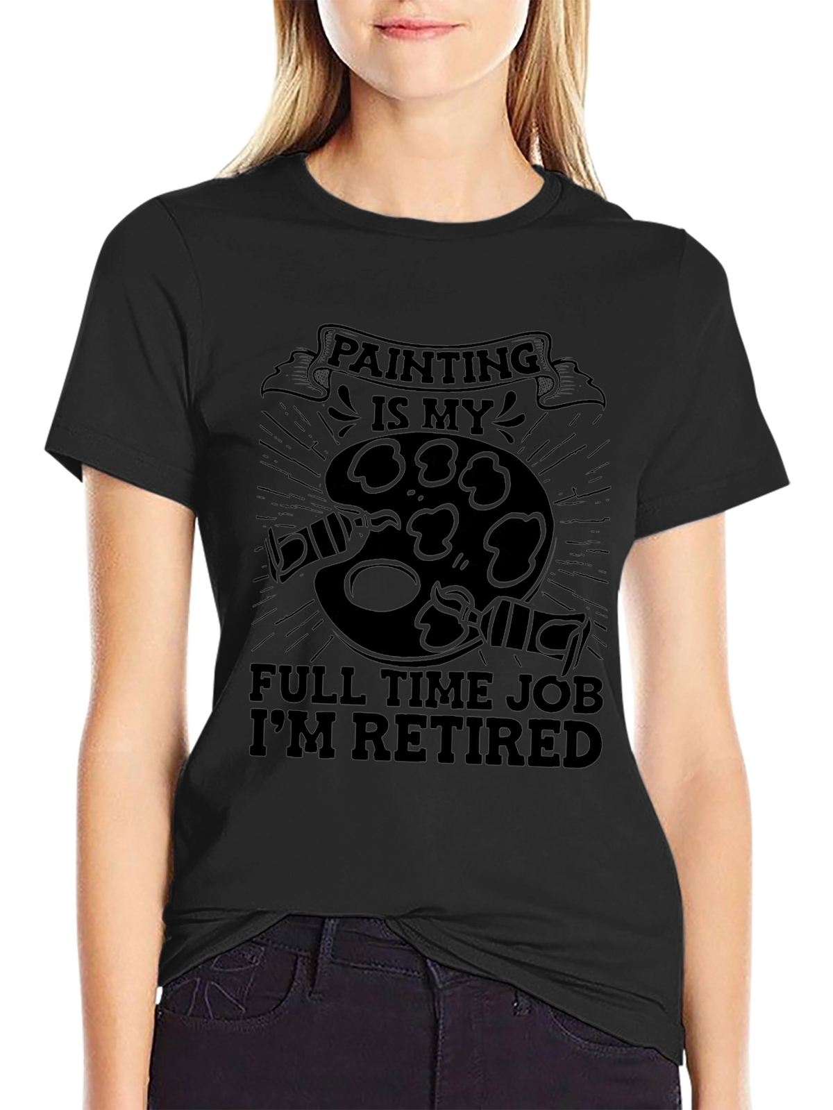 Painter Retirement T-Shirt - Full Time Job
