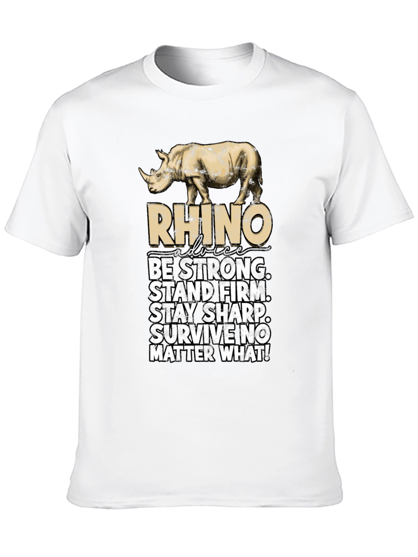 Rhino Advice Graphic T-Shirt