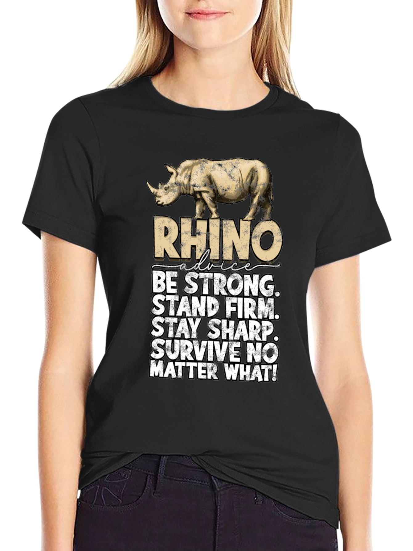 Rhino Advice Graphic T-Shirt