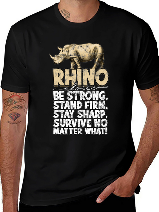 Rhino Advice Graphic T-Shirt