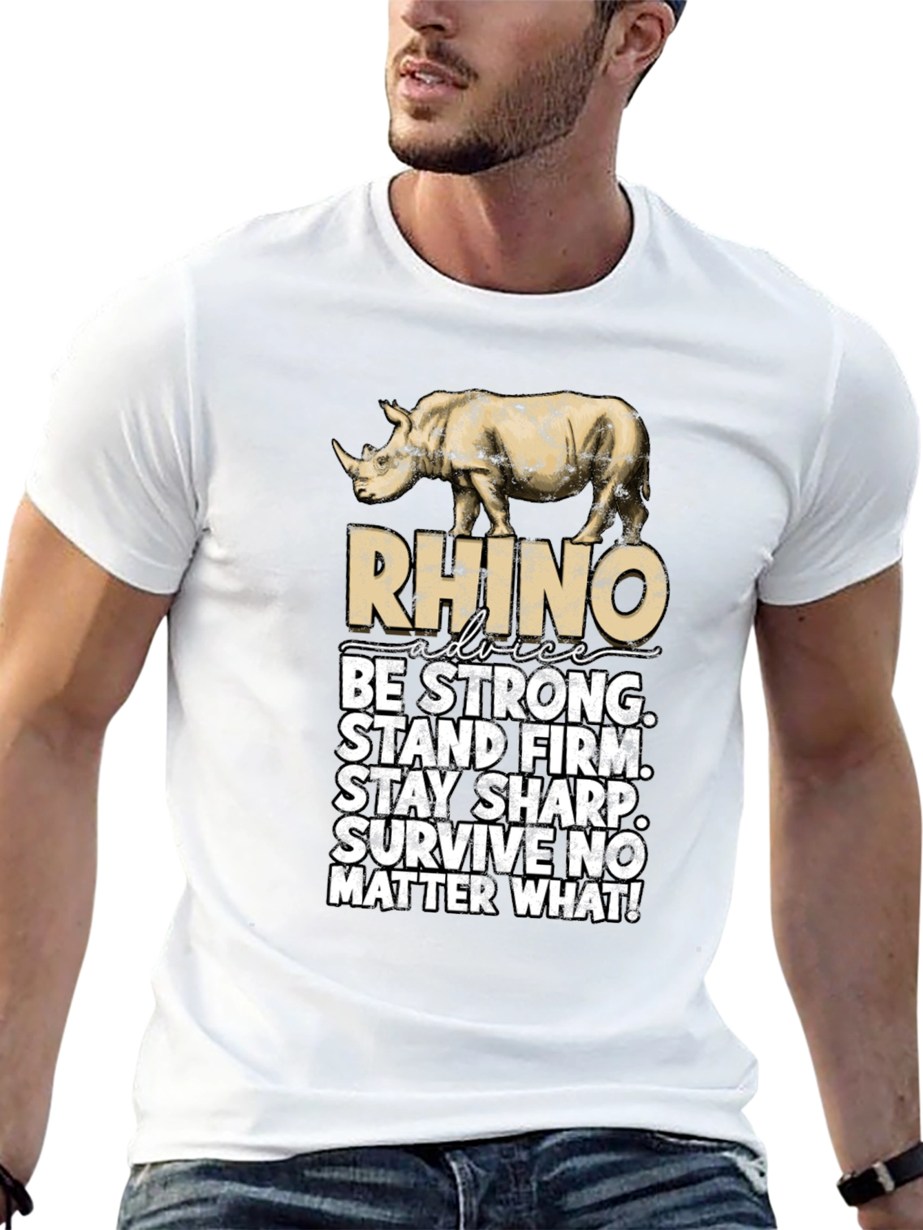 Rhino Advice Graphic T-Shirt