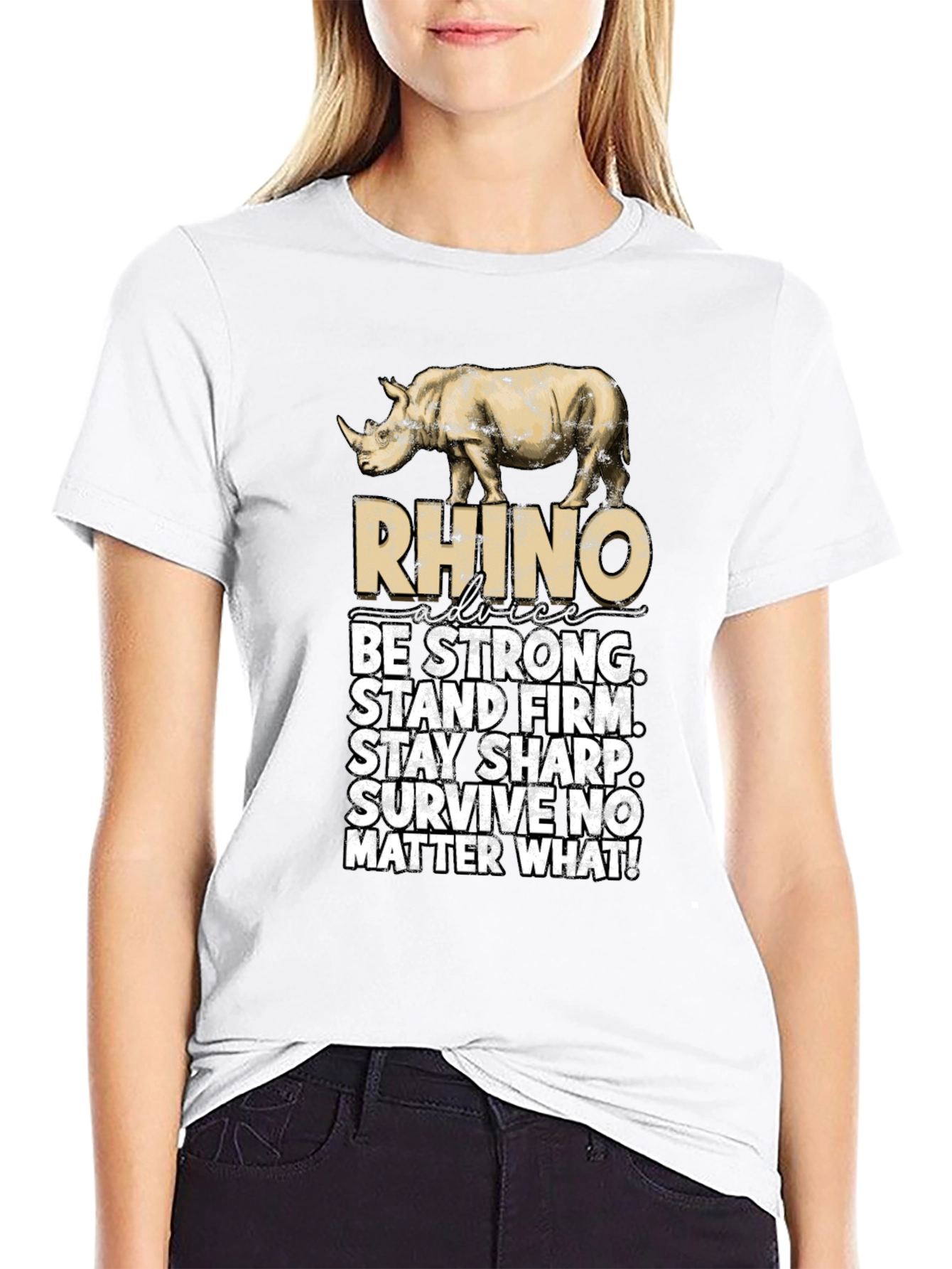 Rhino Advice Graphic T-Shirt