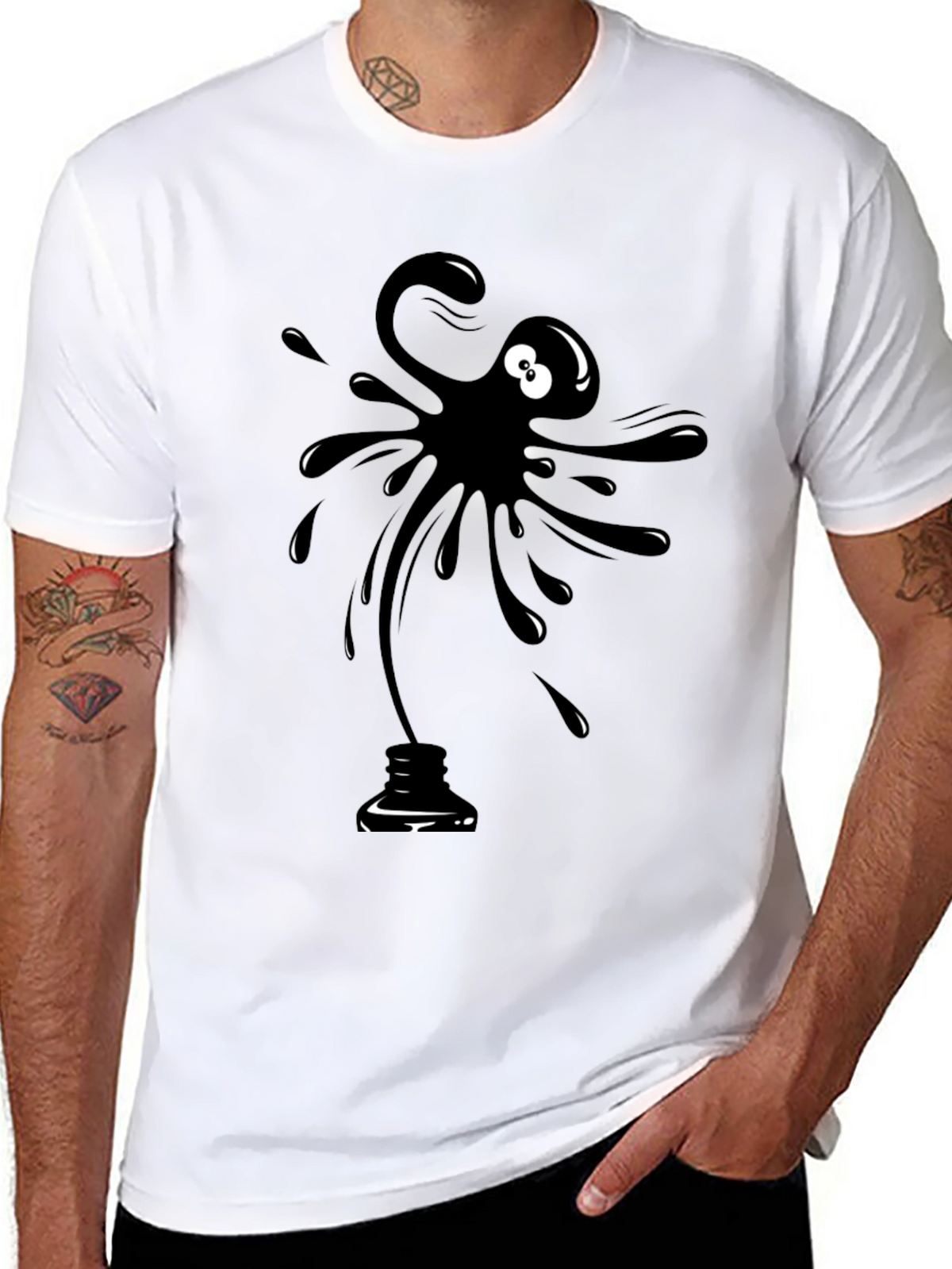 Ink Blob Character T-Shirt