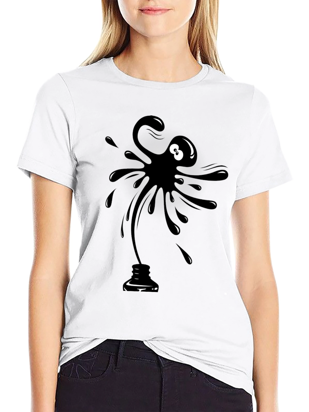Ink Blob Character T-Shirt