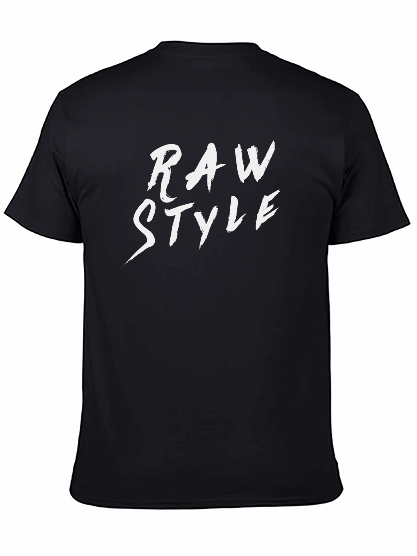 Raw Style Black Graphic T-Shirt