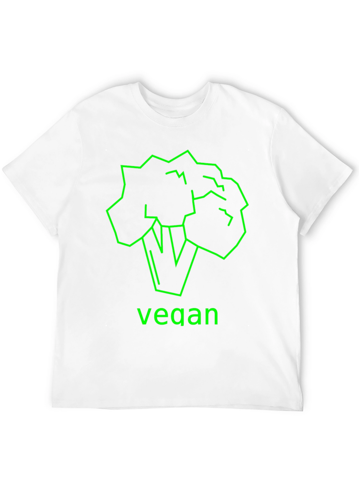 Vegan Broccoli Graphic Tee - Unisex Black T-Shirt
