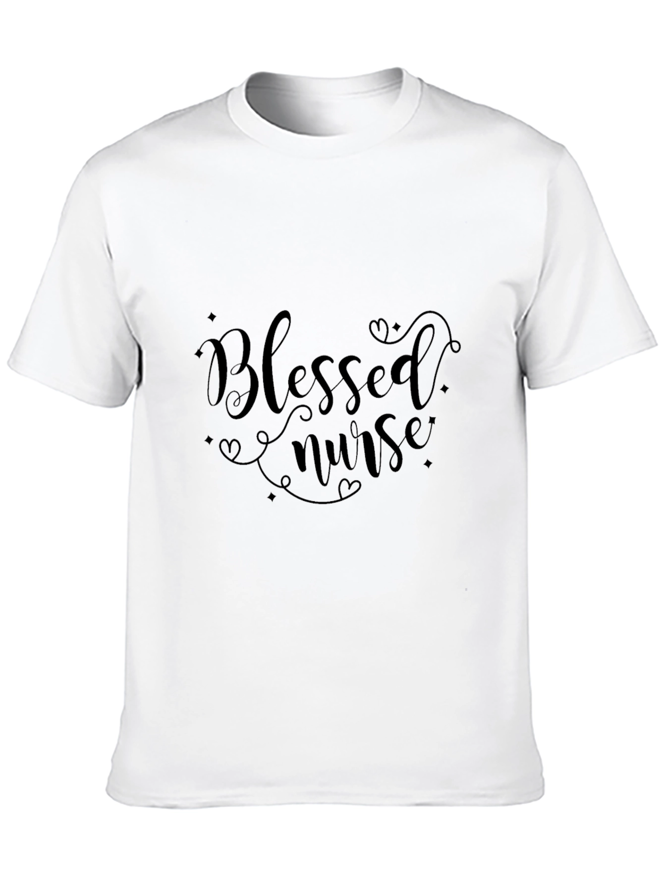 Blessed Nurse Graphic Tee - Soft Cotton Comfort