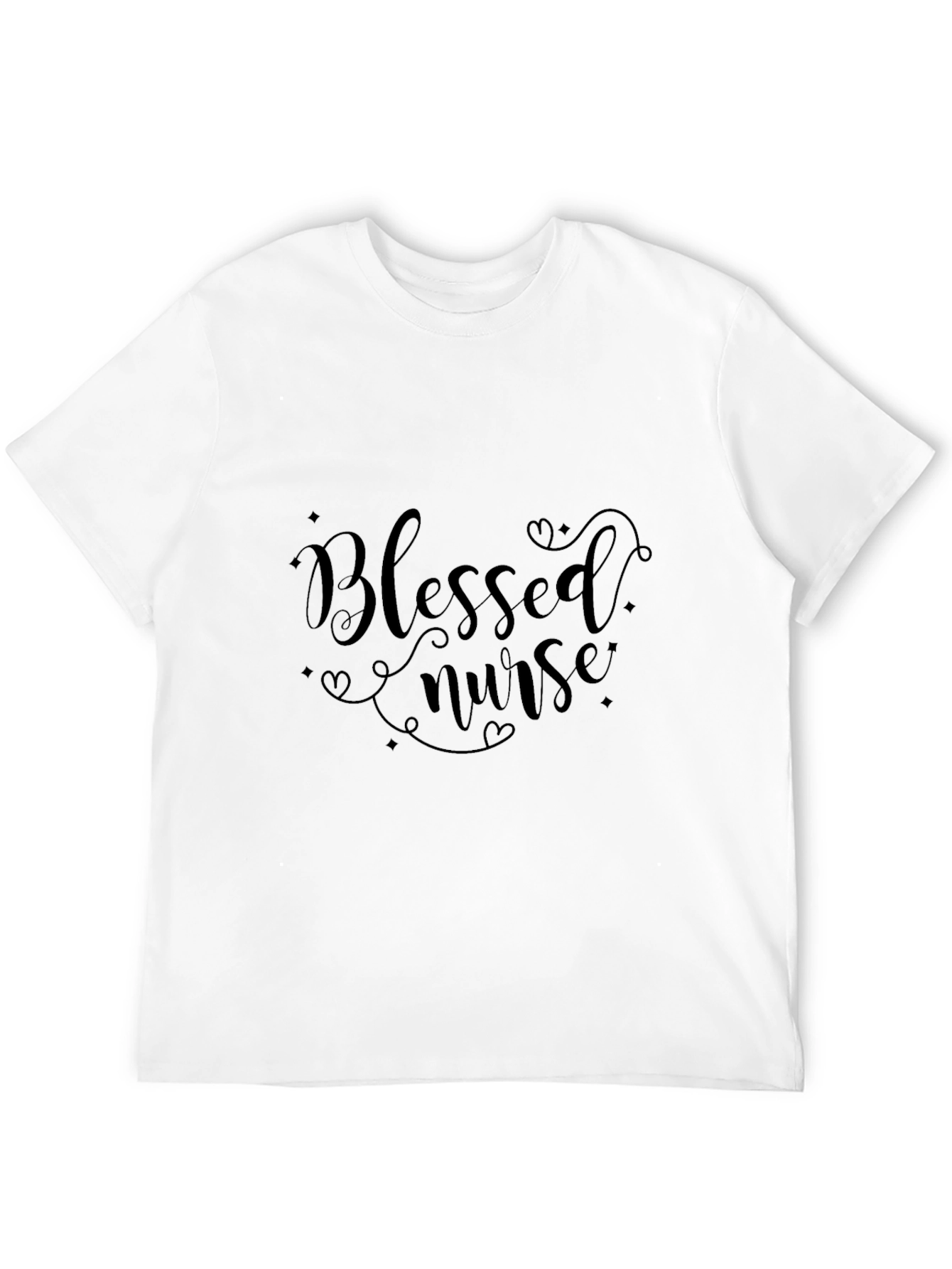 Blessed Nurse Graphic Tee - Soft Cotton Comfort