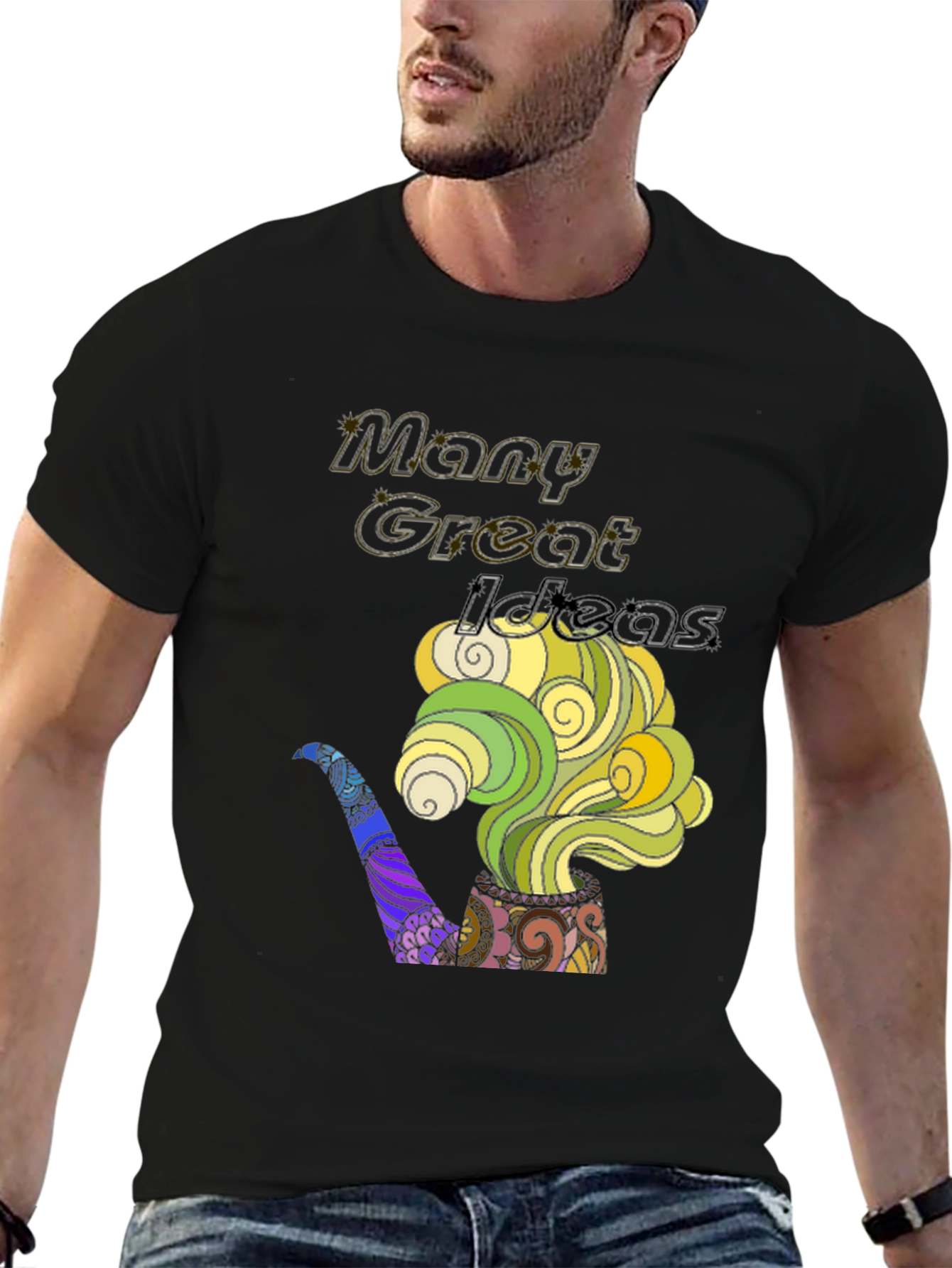 Many Great Ideas Graphic Tee - Unique Pipe Design