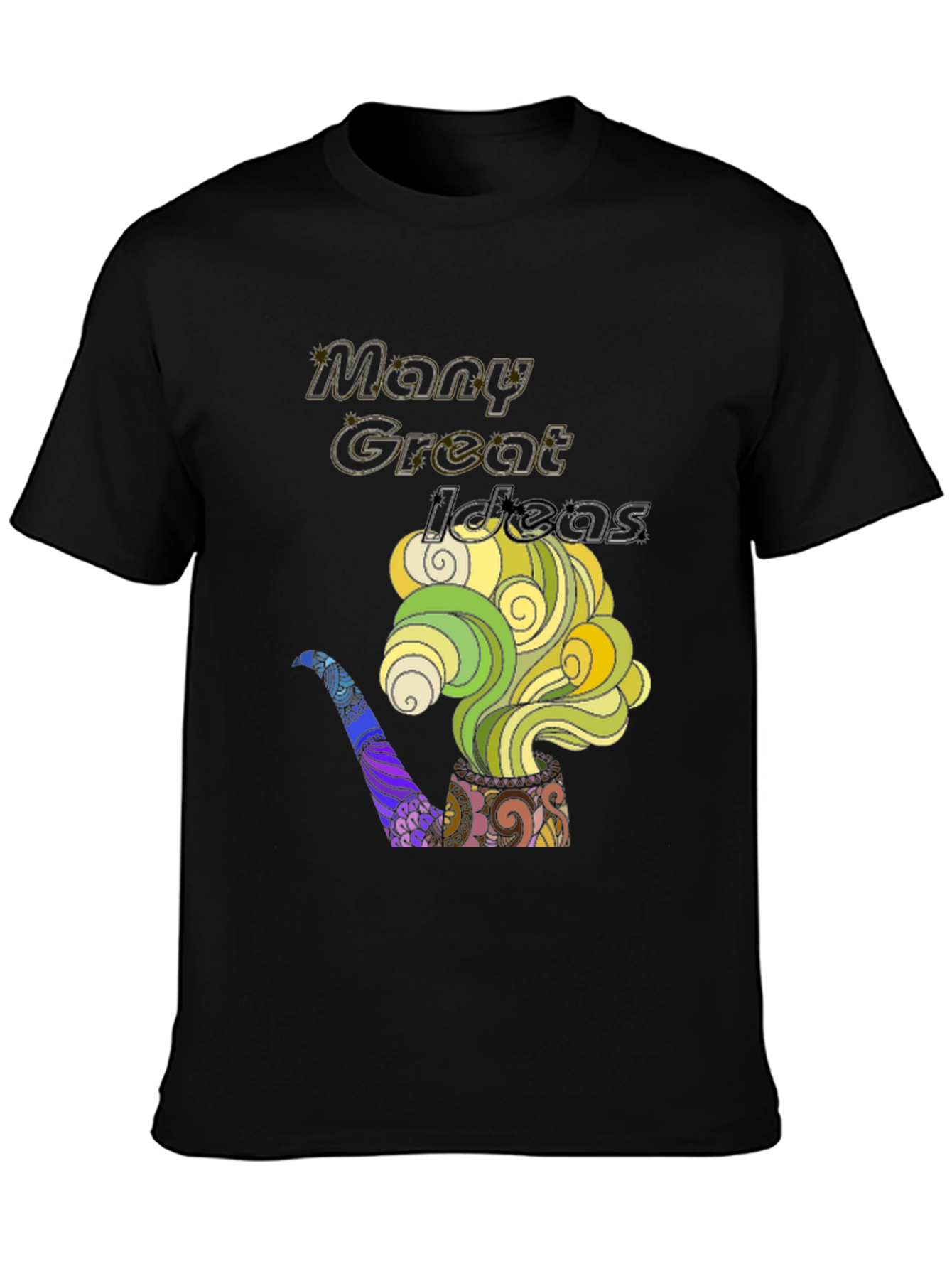 Many Great Ideas Graphic Tee - Unique Pipe Design