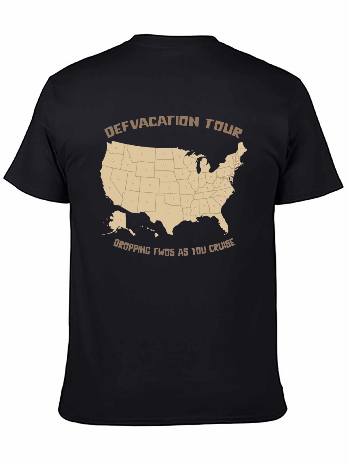 Defvacation Tour Black T-Shirt