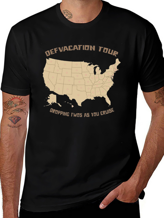 Defvacation Tour Black T-Shirt