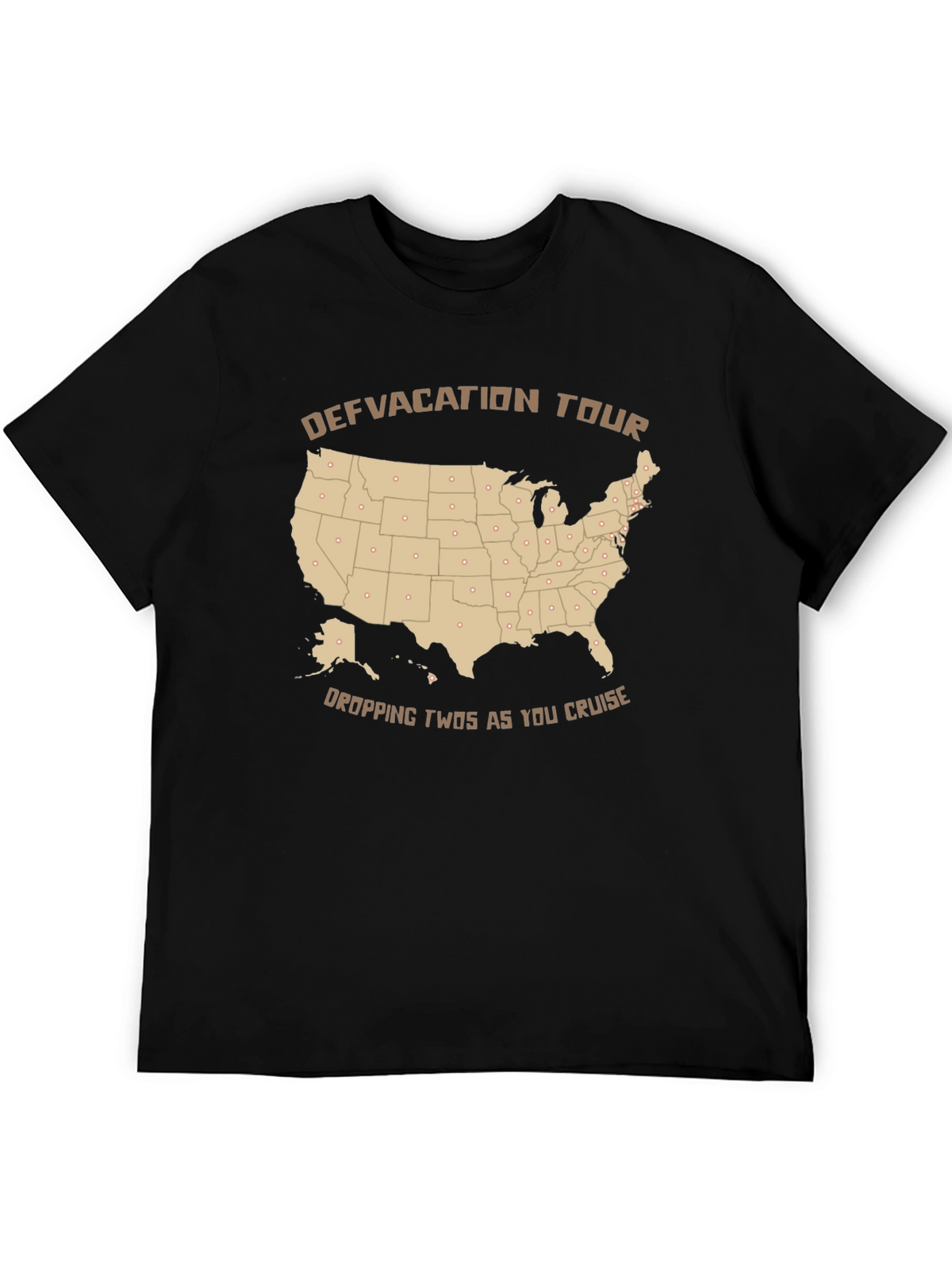 Defvacation Tour Black T-Shirt