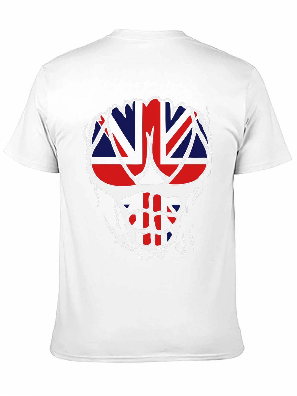 Union Jack Ripped T-Shirt - Patriotic Abs!