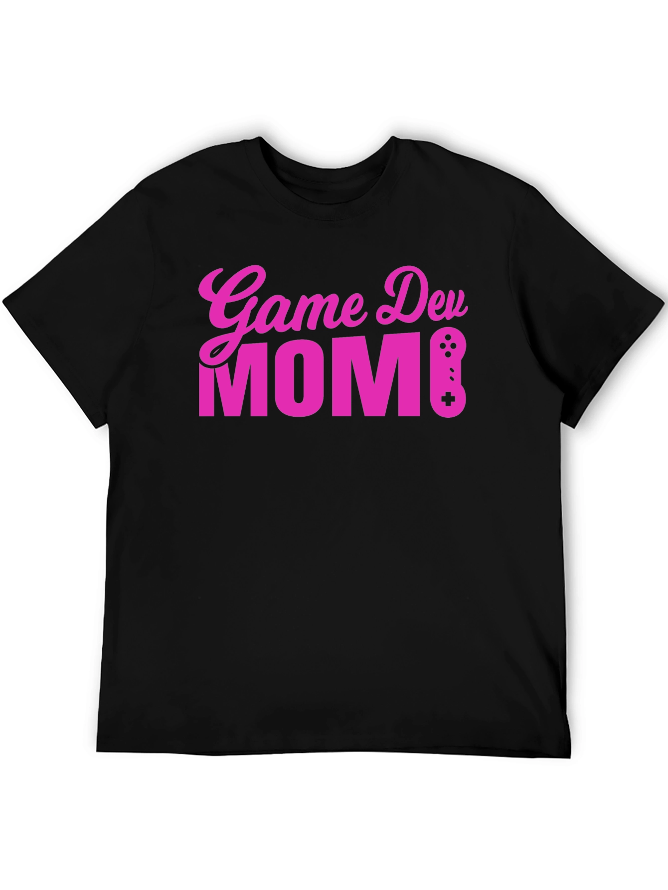 Game Dev Mom T-Shirt - Black Cotton Gamer Tee