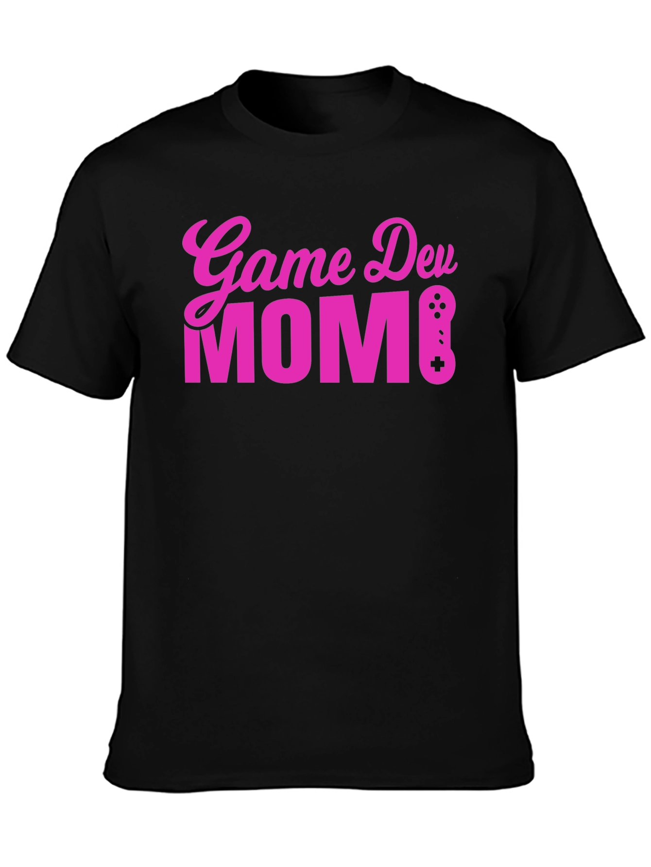 Game Dev Mom T-Shirt - Black Cotton Gamer Tee