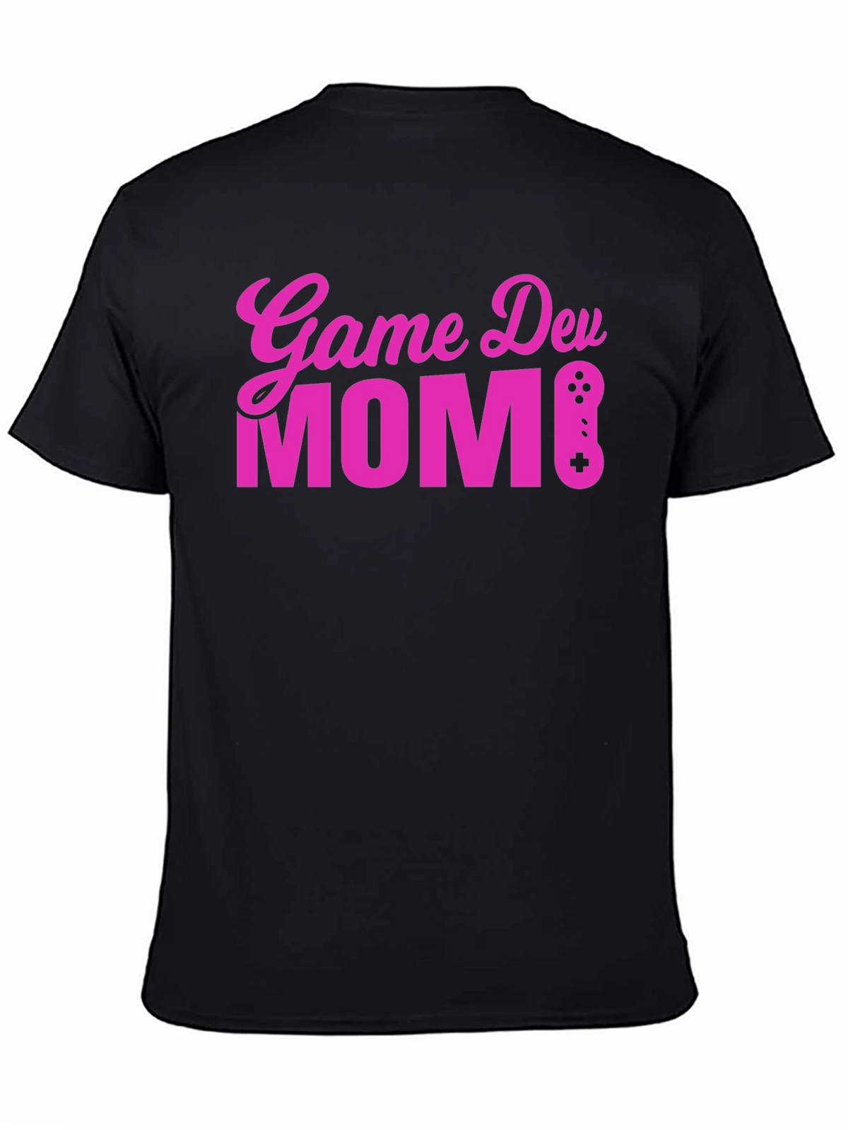 Game Dev Mom T-Shirt - Black Cotton Gamer Tee