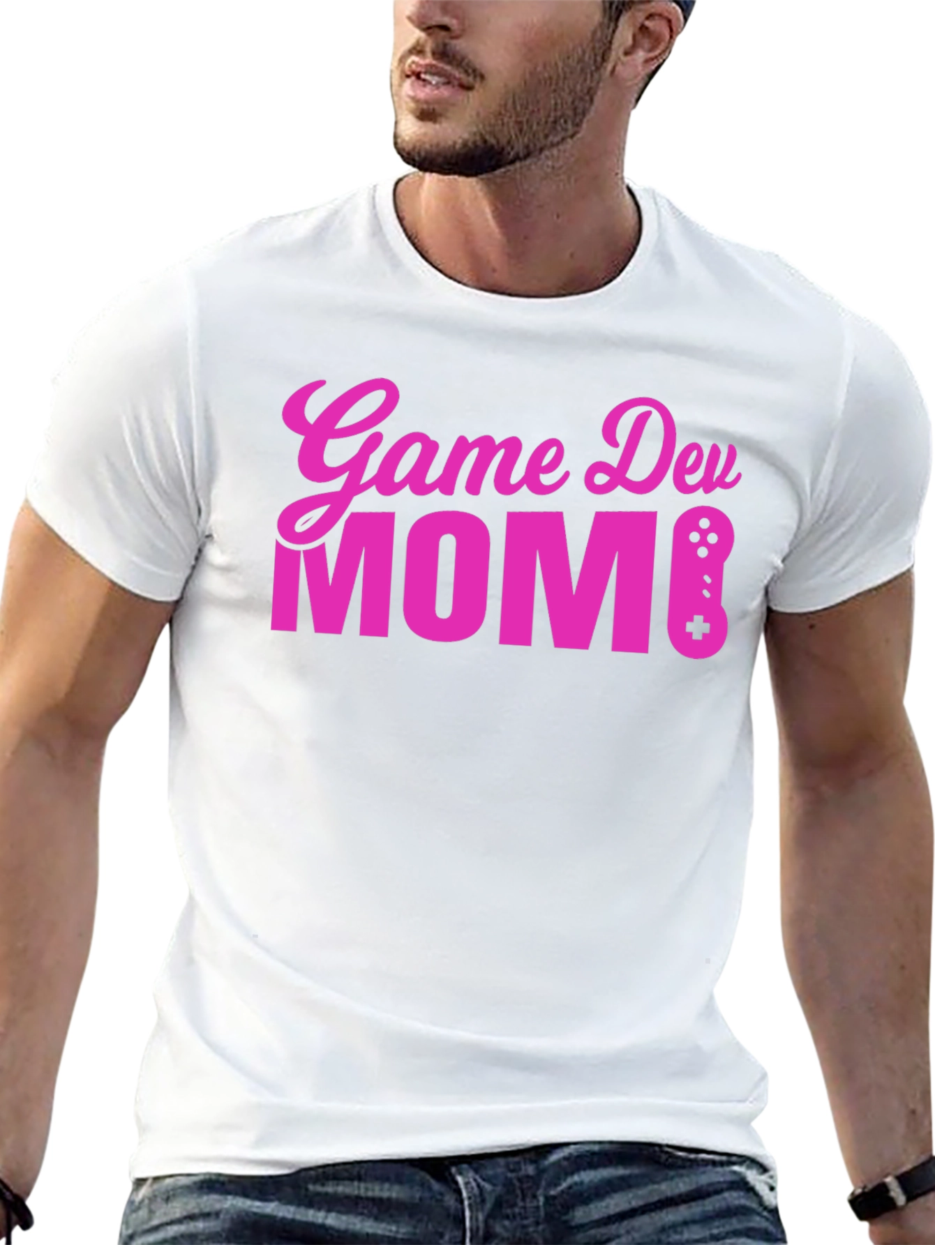 Game Dev Mom T-Shirt - Black Cotton Gamer Tee