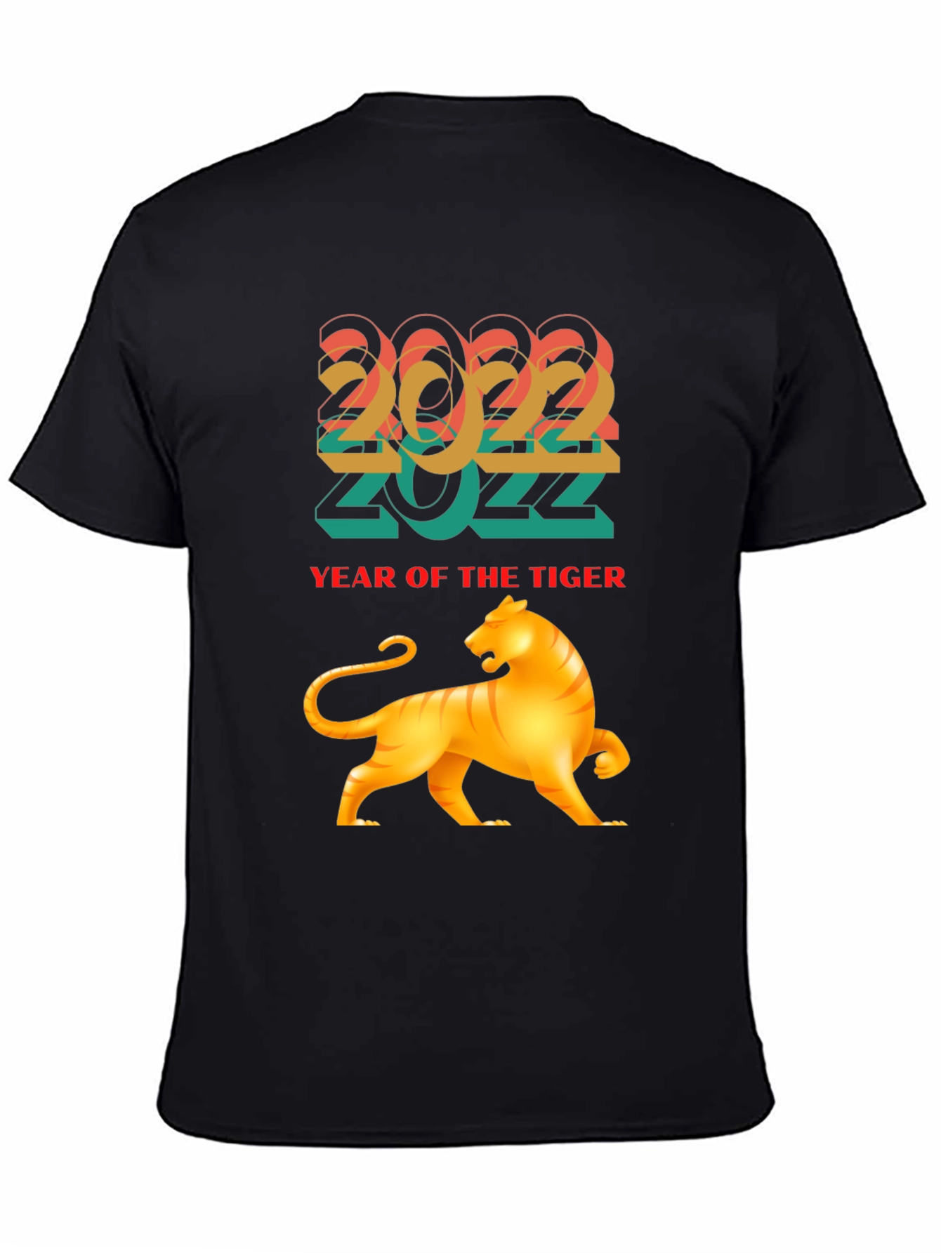 2022 Year of the Tiger Graphic Tee - Black