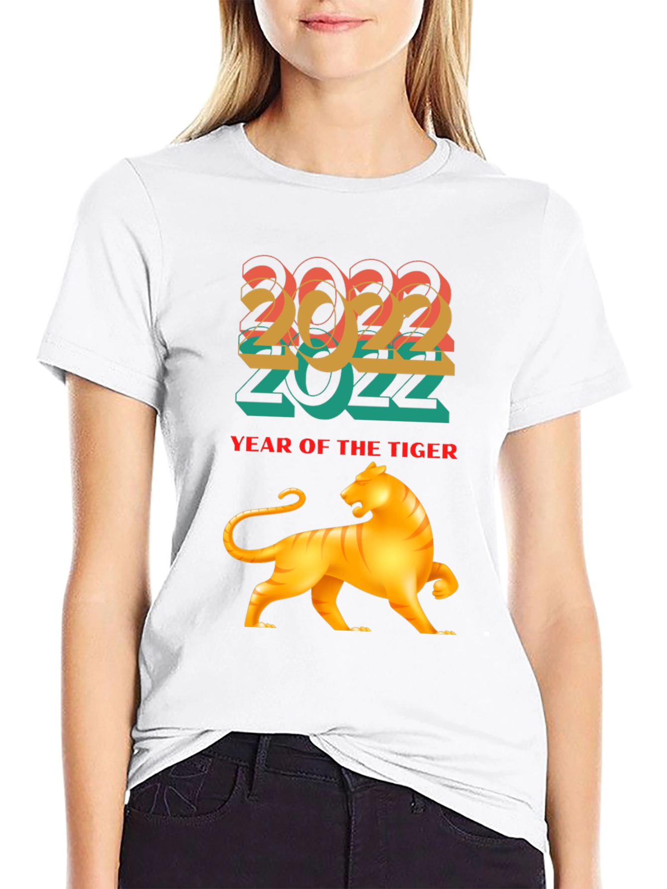 2022 Year of the Tiger Graphic Tee - Black