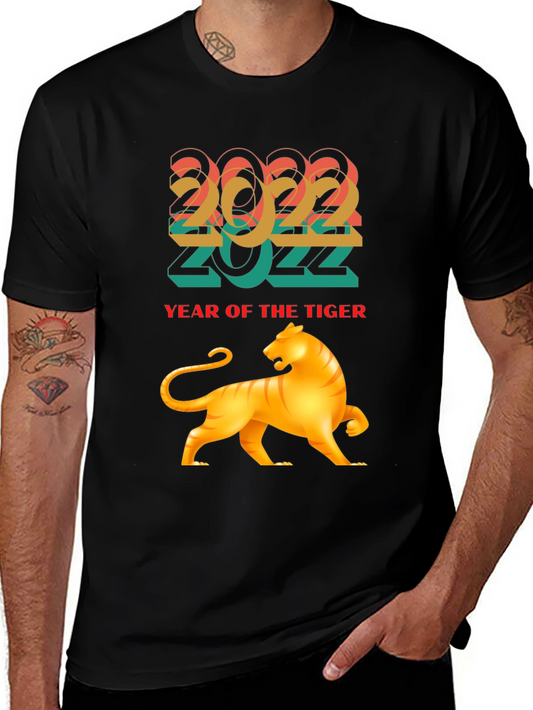 2022 Year of the Tiger Graphic Tee - Black