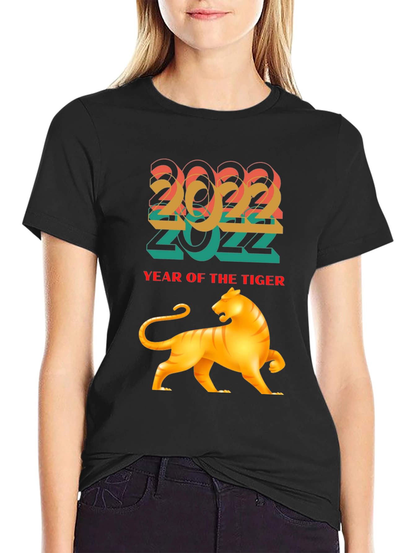 2022 Year of the Tiger Graphic Tee - Black