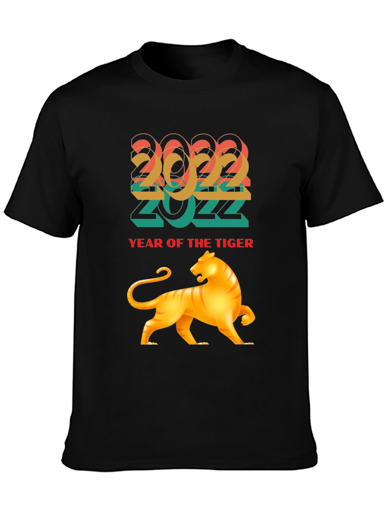 2022 Year of the Tiger Graphic Tee - Black