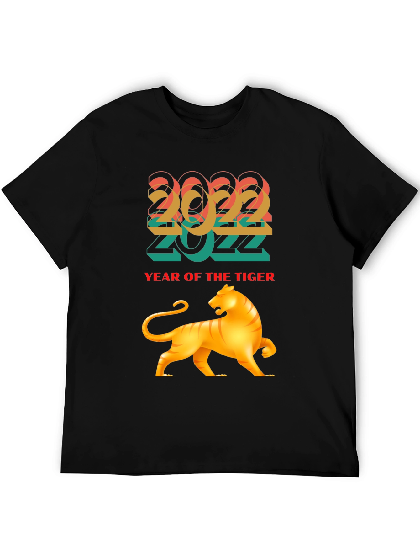 2022 Year of the Tiger Graphic Tee - Black