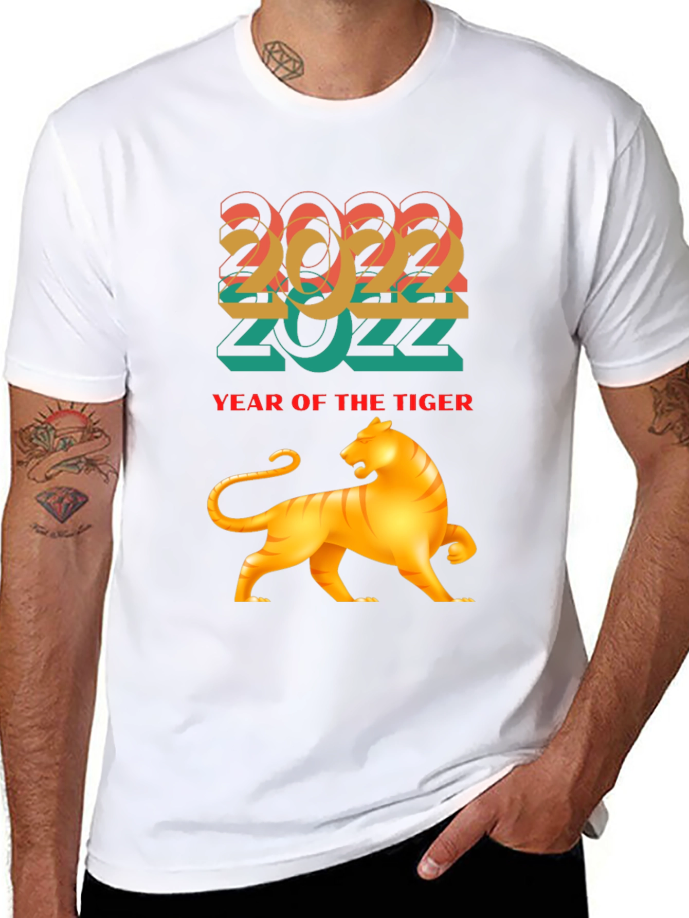 2022 Year of the Tiger Graphic Tee - Black