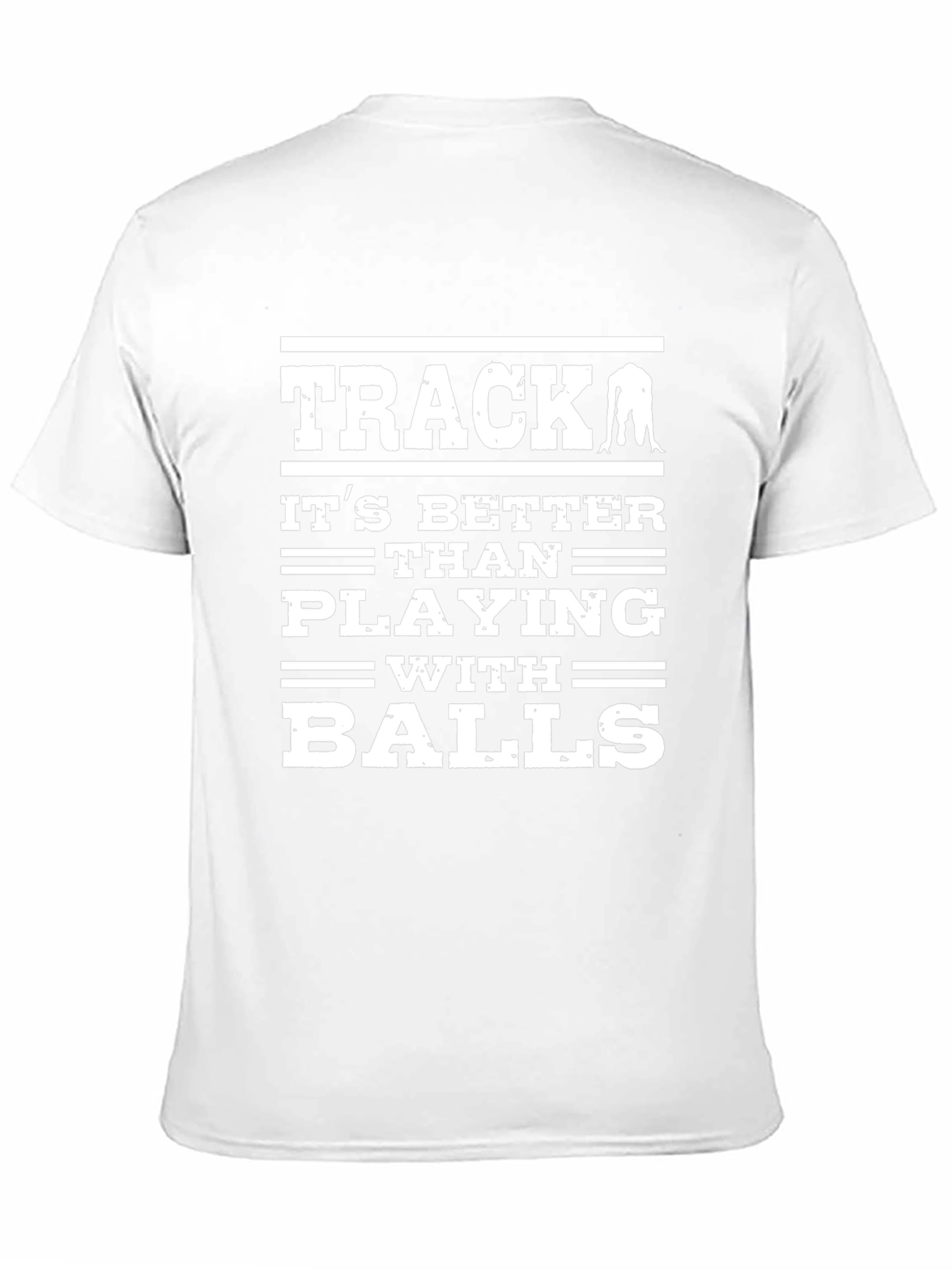 Track Black T-Shirt: Better Than Playing with Balls