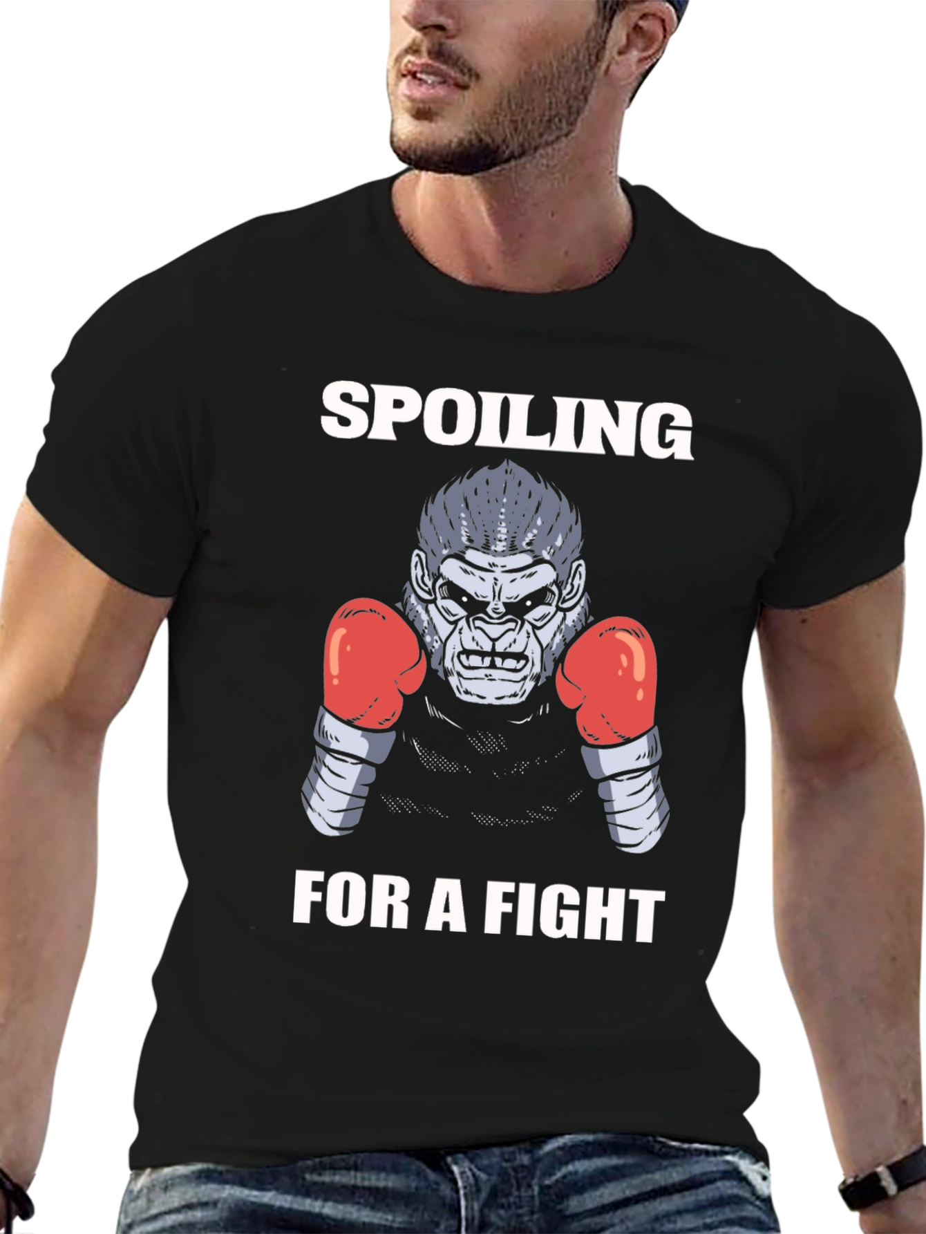 Spoiling for a Fight Gorilla Boxing T-Shirt